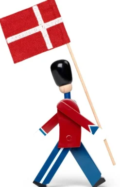 Kay Bojesen Denmark Stue|Træfigurer Og Figurer > Kay Bojesen Fanebærer , Malet Bøgetræ
