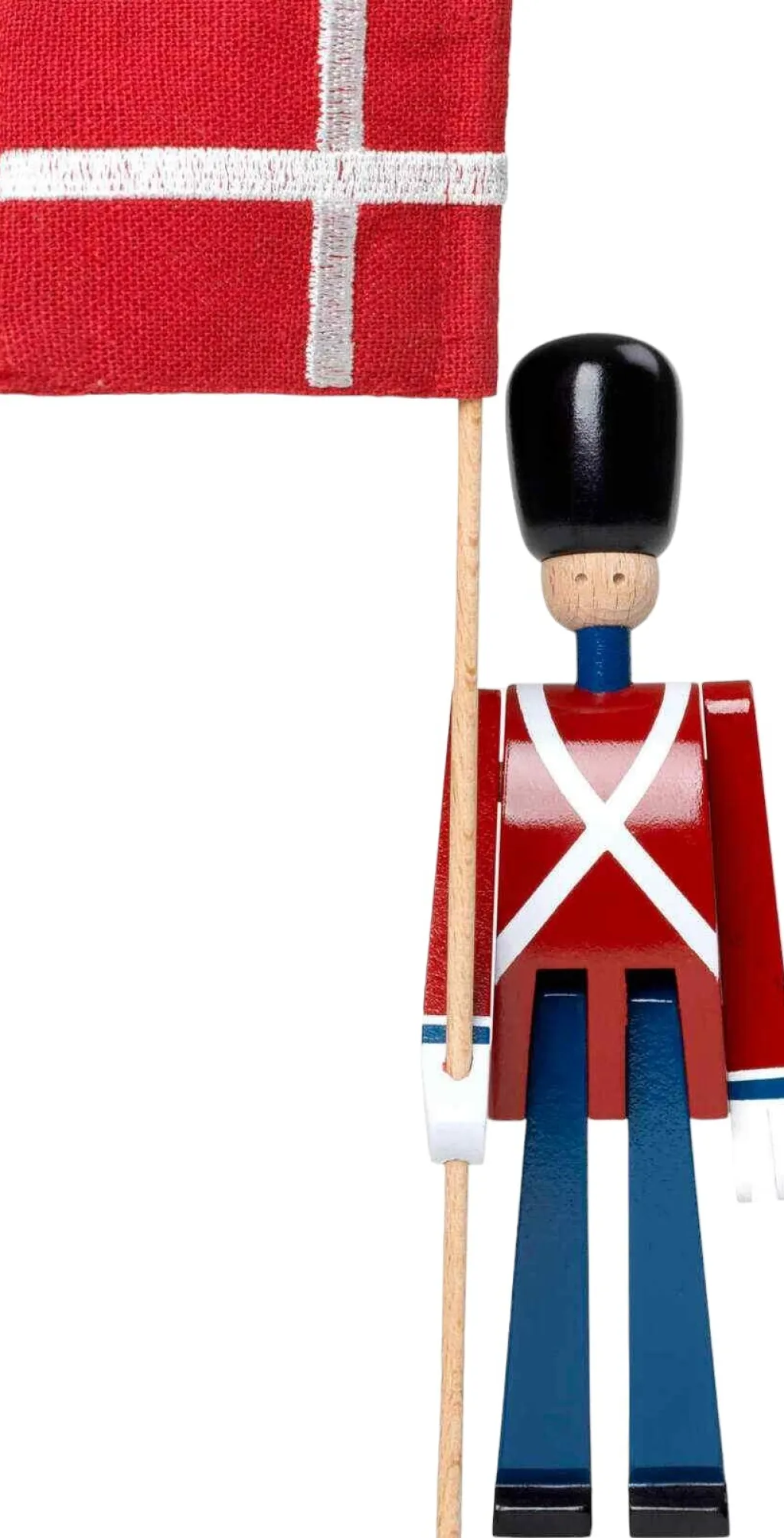 Kay Bojesen Denmark Stue|Træfigurer Og Figurer > Kay Bojesen Fanebærer , Malet Bøgetræ