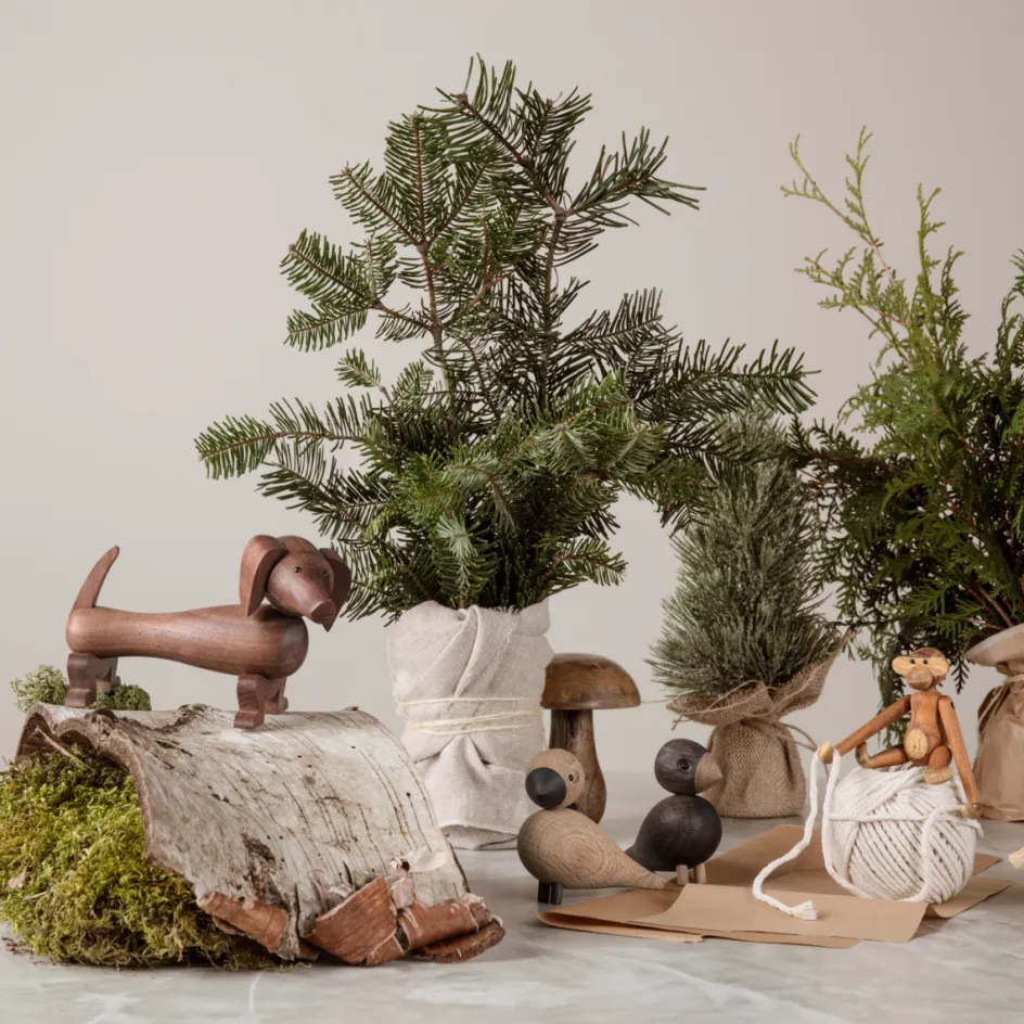 Hot Kay Bojesen Denmark Kay Bojesen Gravhund 11 cm, Valnød