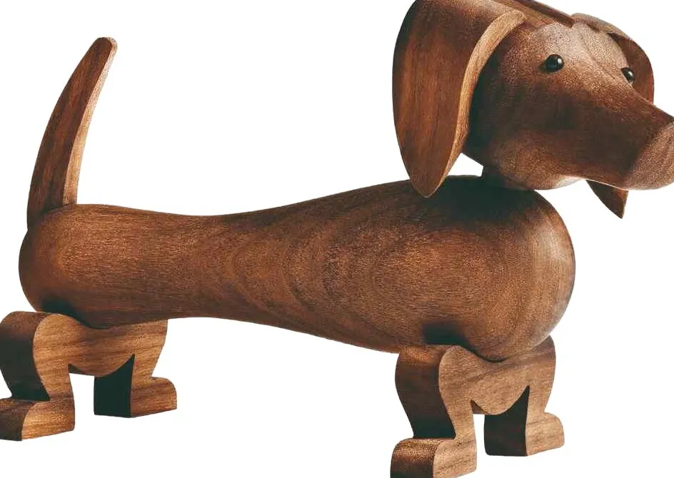 Hot Kay Bojesen Denmark Kay Bojesen Gravhund 11 cm, Valnød