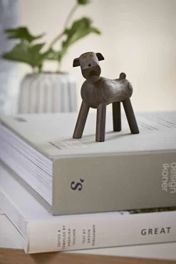 Hot Kay Bojesen Denmark Kay Bojesen Hund 8,5 cm, Røget Eg