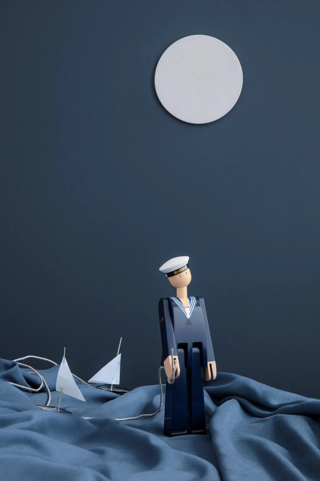 Discount Kay Bojesen Marine 20,5 cm, Malet Bøgetræ Stue|Træfigurer Og Figurer