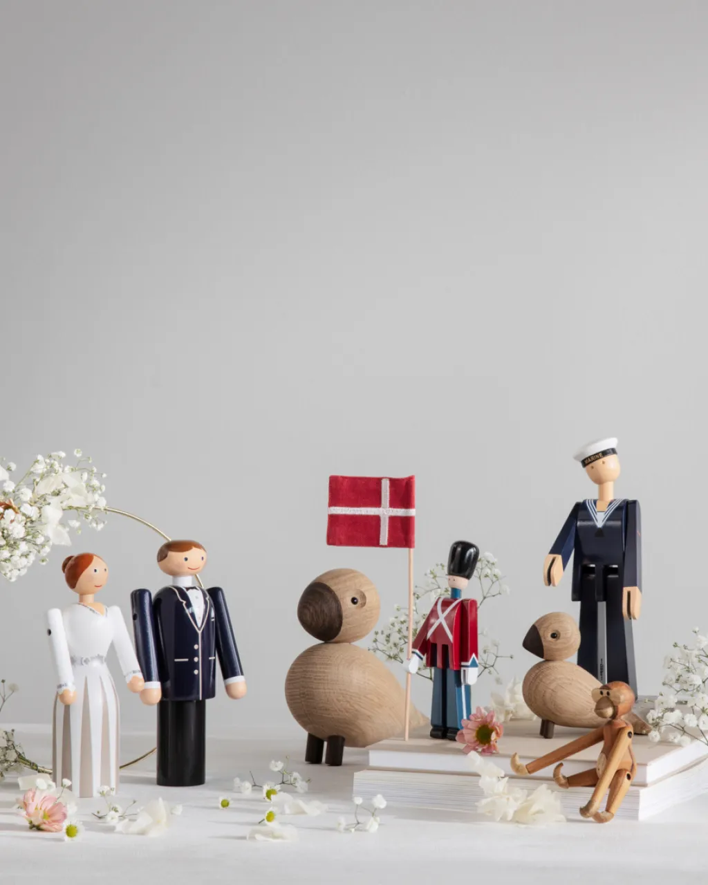 Discount Kay Bojesen Marine 20,5 cm, Malet Bøgetræ Stue|Træfigurer Og Figurer