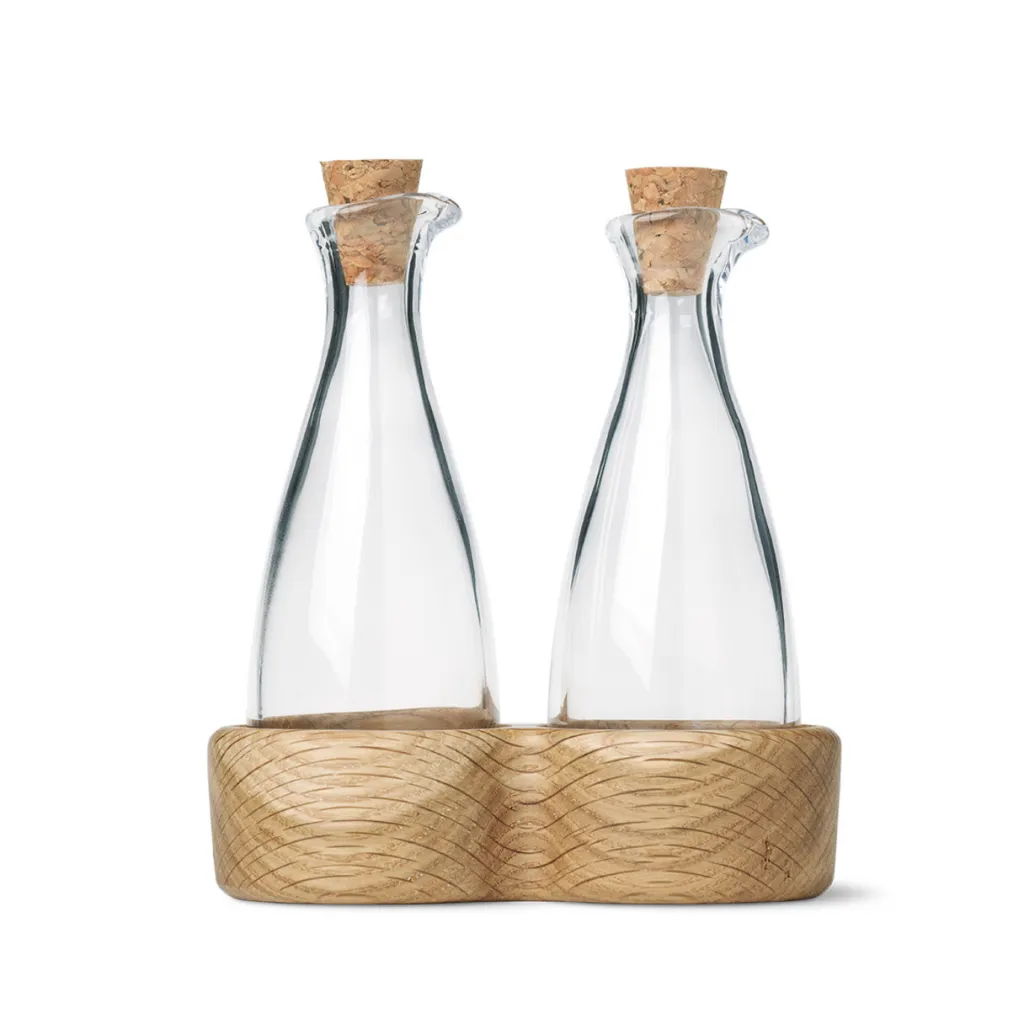 Kay Bojesen Denmark Dressingflasker, Olie- Og Eddikeflasker|Opbevaring Til Køkkenet > Kay Bojesen Menageri Olie- og Eddikeflaske 15 cm, Eg