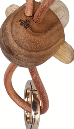 Sale Kay Bojesen Denmark Kay Bojesen Nøglering Abe, Teak- og Limbatræ/Guld
