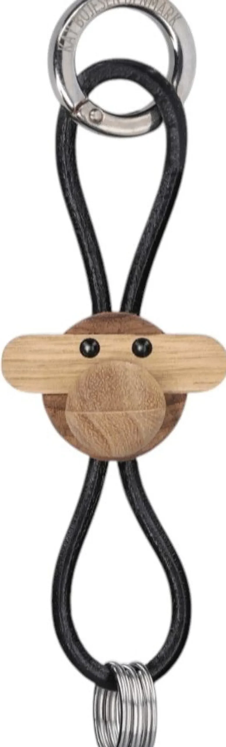 Discount Kay Bojesen Denmark Kay Bojesen Nøglering Abe, Teak- og Limbatræ/Sølv