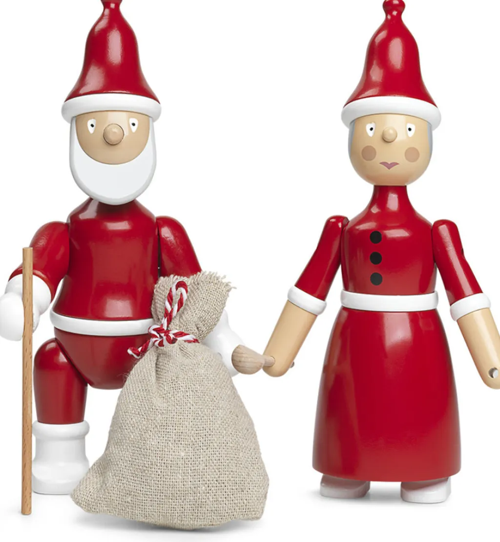 Kay Bojesen Denmark Stue|Træfigurer Og Figurer > Kay Bojesen Nissemor 19,5 cm, Malet Bøgetræ