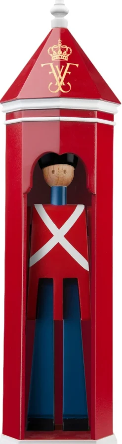 Kay Bojesen Denmark Stue|Træfigurer Og Figurer > Kay Bojesen Skilderhus Frederik 10. H36 cm, Malet Bøgetræ