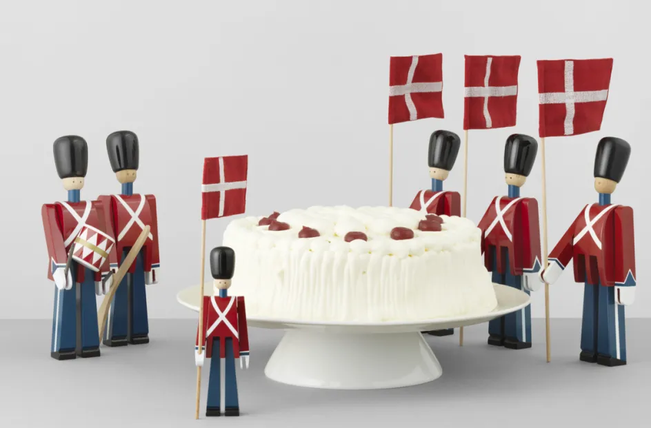 Outlet Kay Bojesen Denmark Kay Bojesen Trommeslager Lille 22,5 cm, Malet Bøgetræ