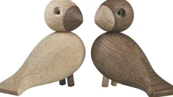 Kay Bojesen Denmark Kay Bojesen Turtelduer 9 cm, Natur/Røget Eg