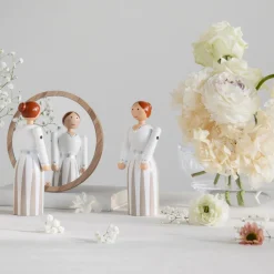 Kay Bojesen Denmark Stue|Træfigurer Og Figurer > Kay Bojesen Brud 17 cm, Malet Bøgetræ