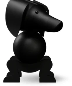 New Kay Bojesen Gravhund , Mørkbejdset Eg Stue|Træfigurer Og Figurer