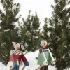 Kay Bojesen Denmark Træfigurer Og Figurer > Kay Bojesen Skiløber Datti 15,5 cm, Malet Bøgetræ