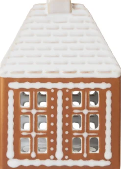 New Gingerbread Lyshus H12 cm, Brun Lyshuse