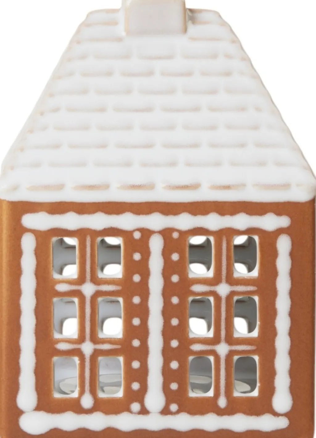 New Gingerbread Lyshus H12 cm, Brun Lyshuse