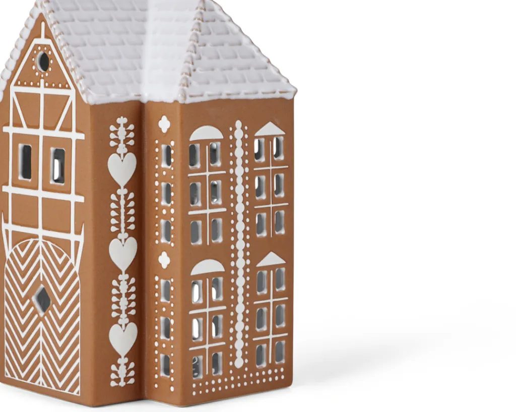 Kähler Lyshuse > Gingerbread Lyshus H17 cm, Brun