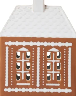 Hot Gingerbread Lyshus H15,5 cm, Brun Lyshuse