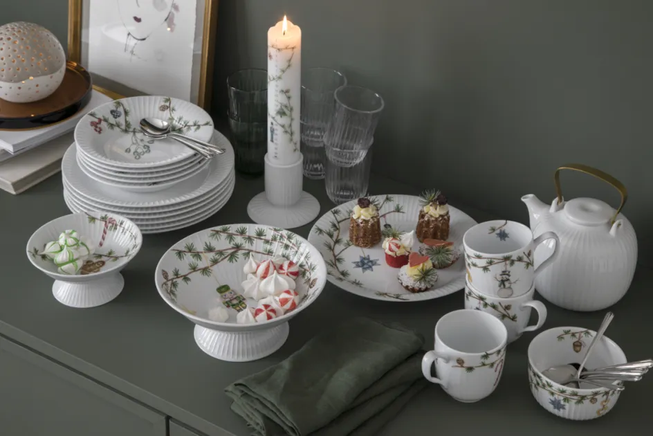 Clearance Kähler Hammershøi Christmas Dyb Tallerken 21 cm, Hvid