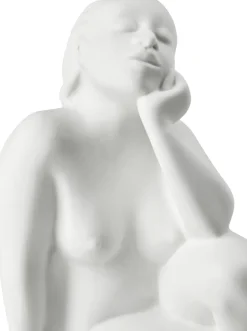 Clearance Moments of Being Silent Change Figur H18,5 cm, Hvid Stue|Træfigurer Og Figurer