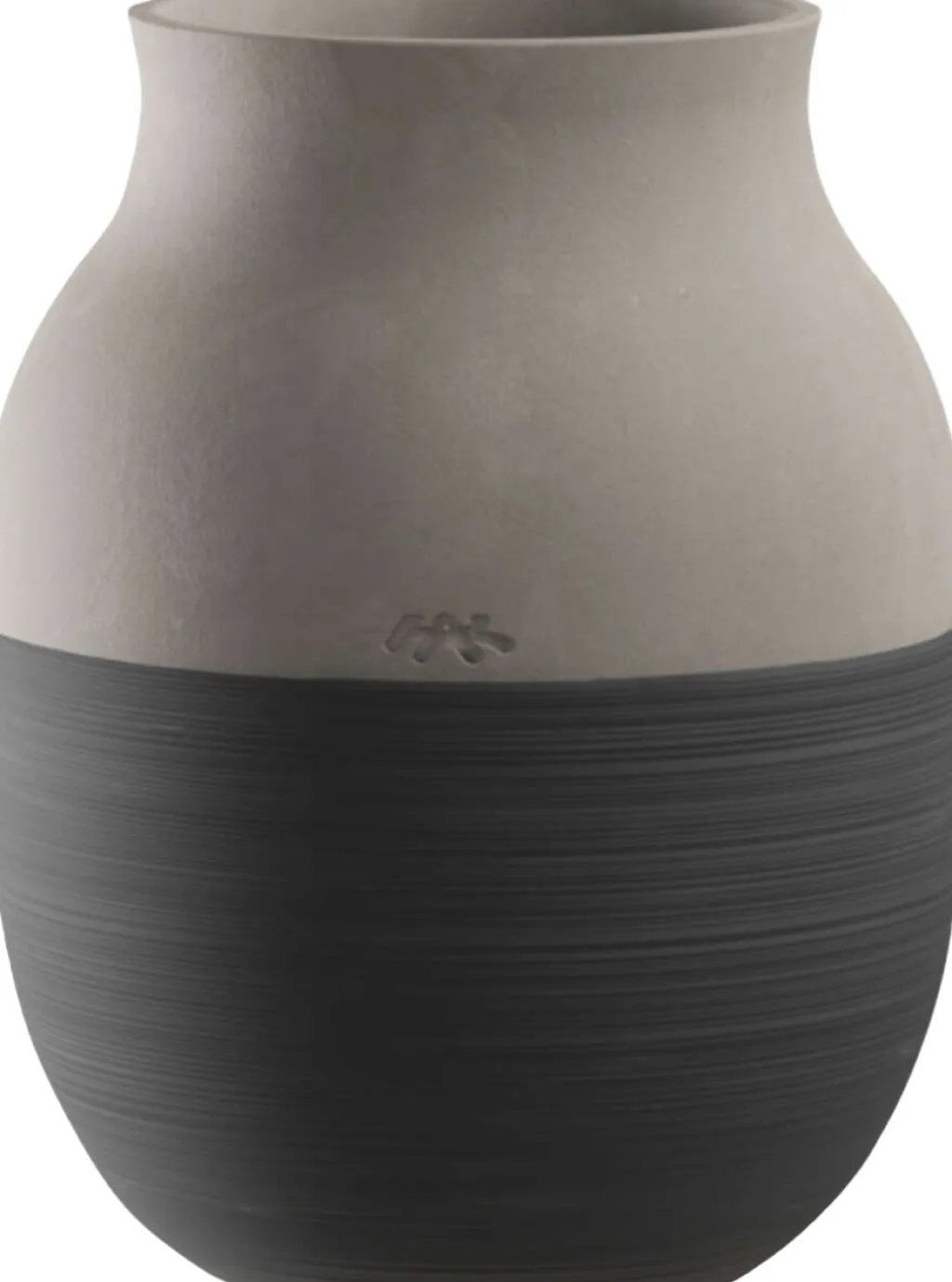 Kähler Stue|Vaser > Omaggio Circulare Vase H, Antracitgrå