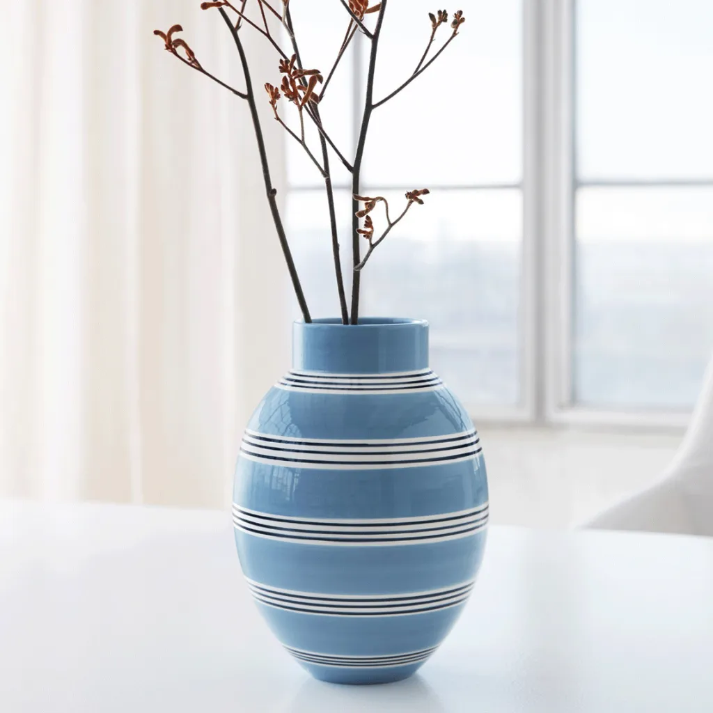 Kähler Stue|Vaser > Omaggio Nuovo Vase H30 cm, Blå