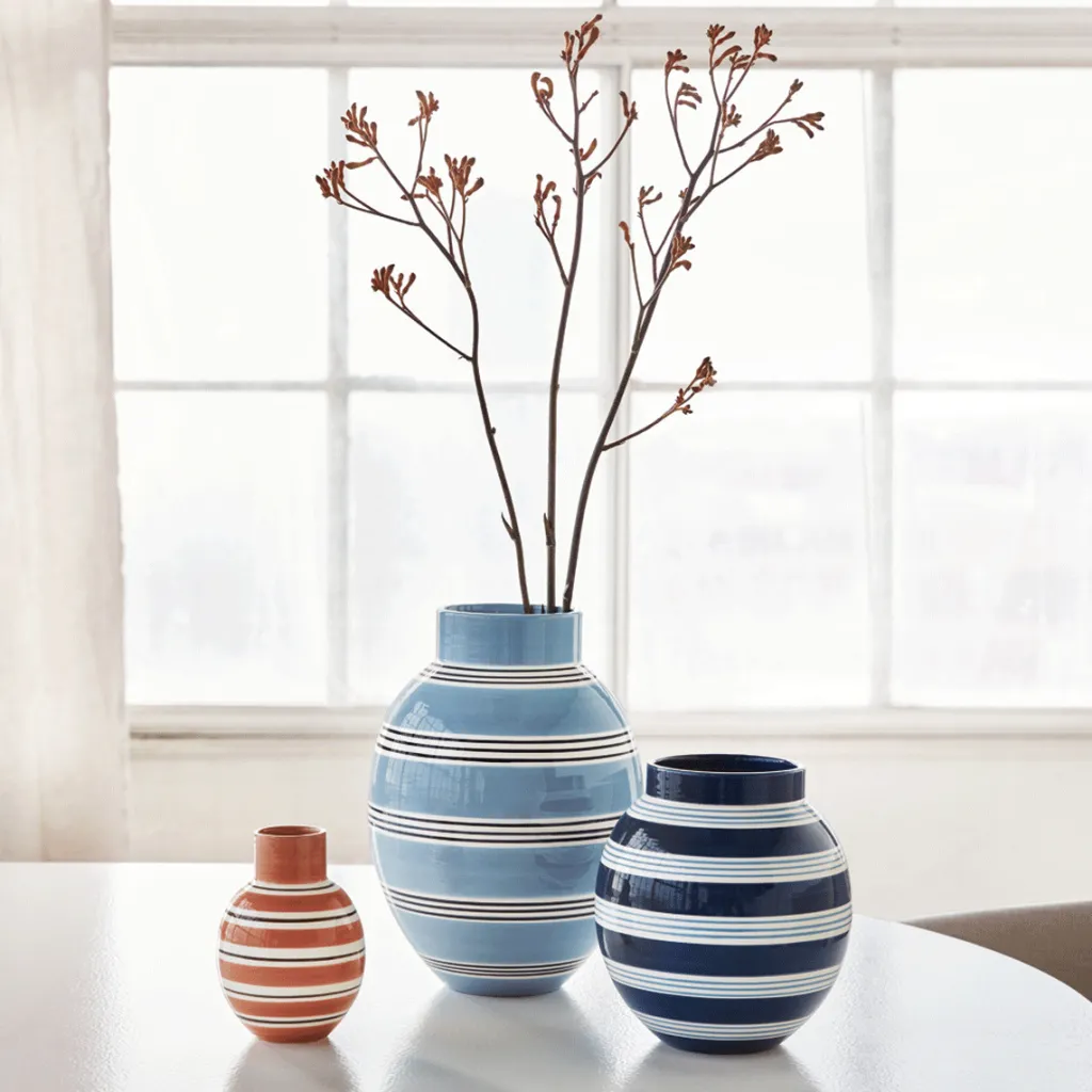 Kähler Stue|Vaser > Omaggio Nuovo Vase H30 cm, Blå