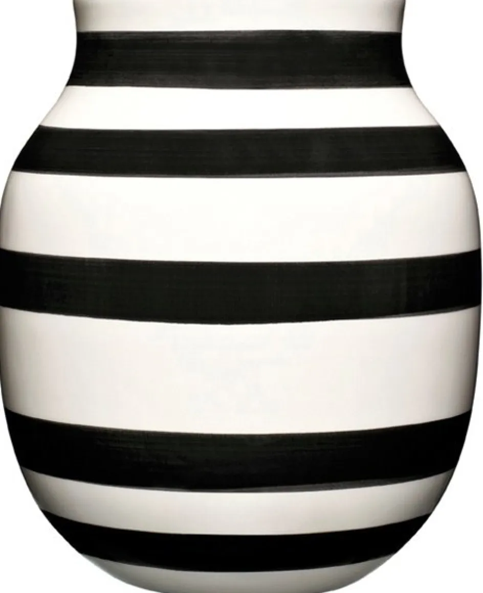 Online Kähler Omaggio Vase H, Sort