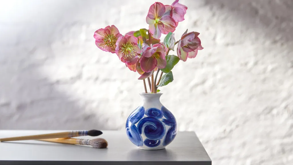 Clearance Tulle Vase H10,5 cm, Blå Stue|Vaser