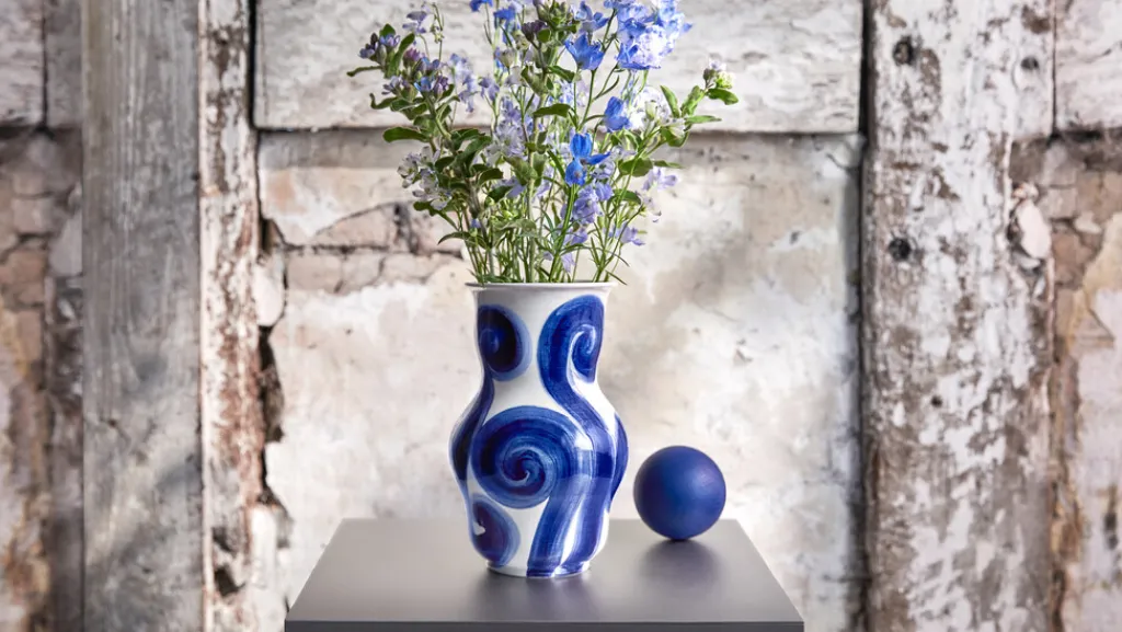 Best Tulle Vase H22,5 cm, Blå Stue|Vaser