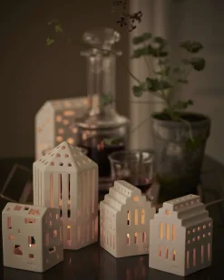 Sale Kähler Urbania Lyshus Højhus H22 cm, Hvid