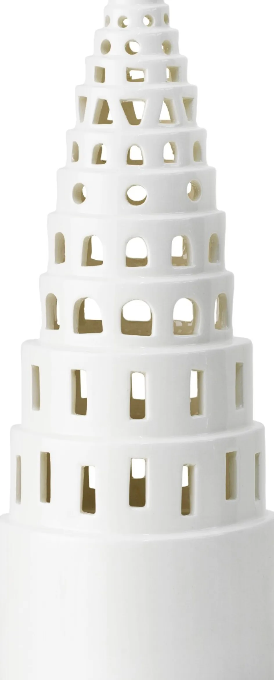Sale Kähler Urbania Lyshus Højt Tårn H22,5 cm, Hvid