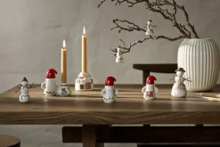 Outlet Hammershøi Christmas Lysestage Nissefar H8,5 cm, Hvid Julelys