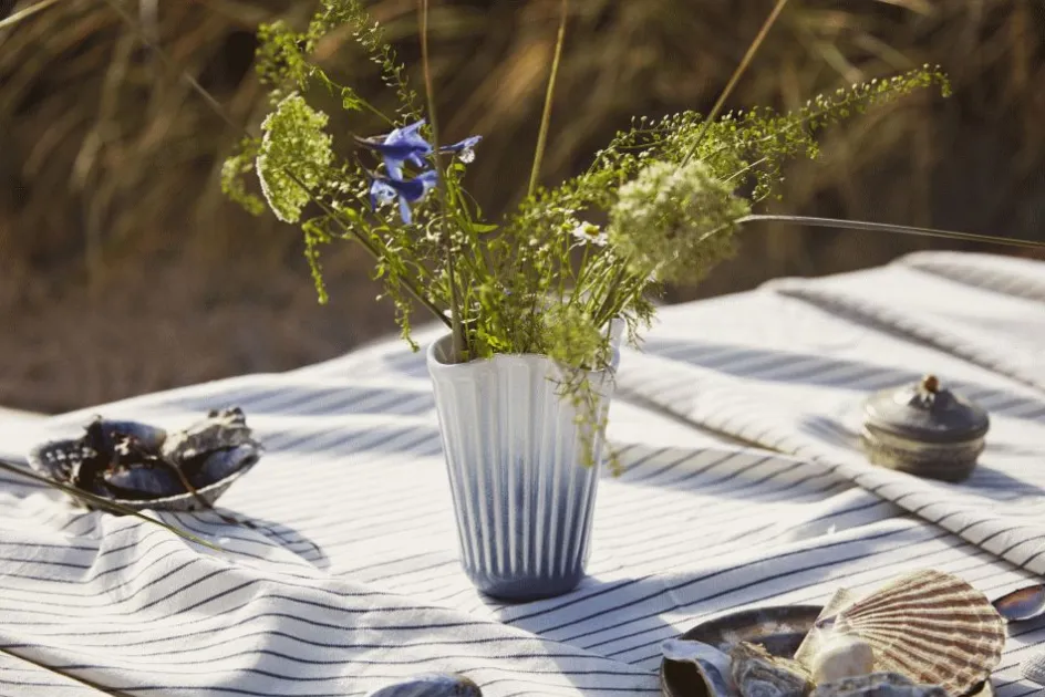 Online Kähler Hammershøi Unfold Vase H, Blå