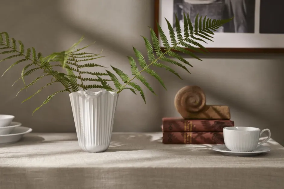Outlet Kähler Hammershøi Unfold Vase H, Hvid