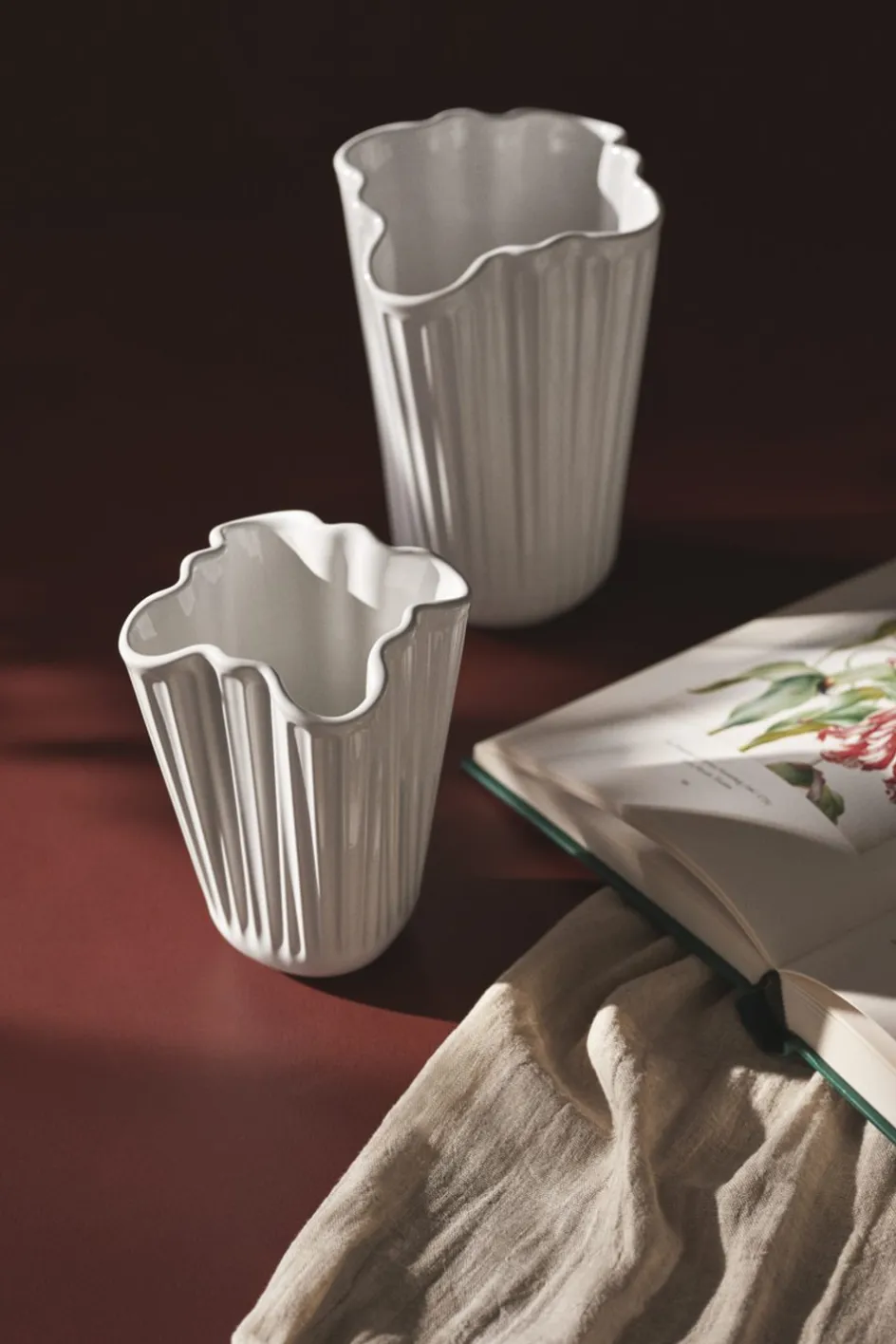 Outlet Kähler Hammershøi Unfold Vase H, Hvid