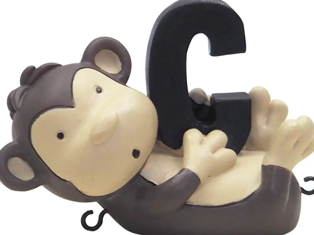 Børn Kids By Friis Fødselsdagstog Og Tilbehør > Bogstav t. Navnetog Chimpanse, C