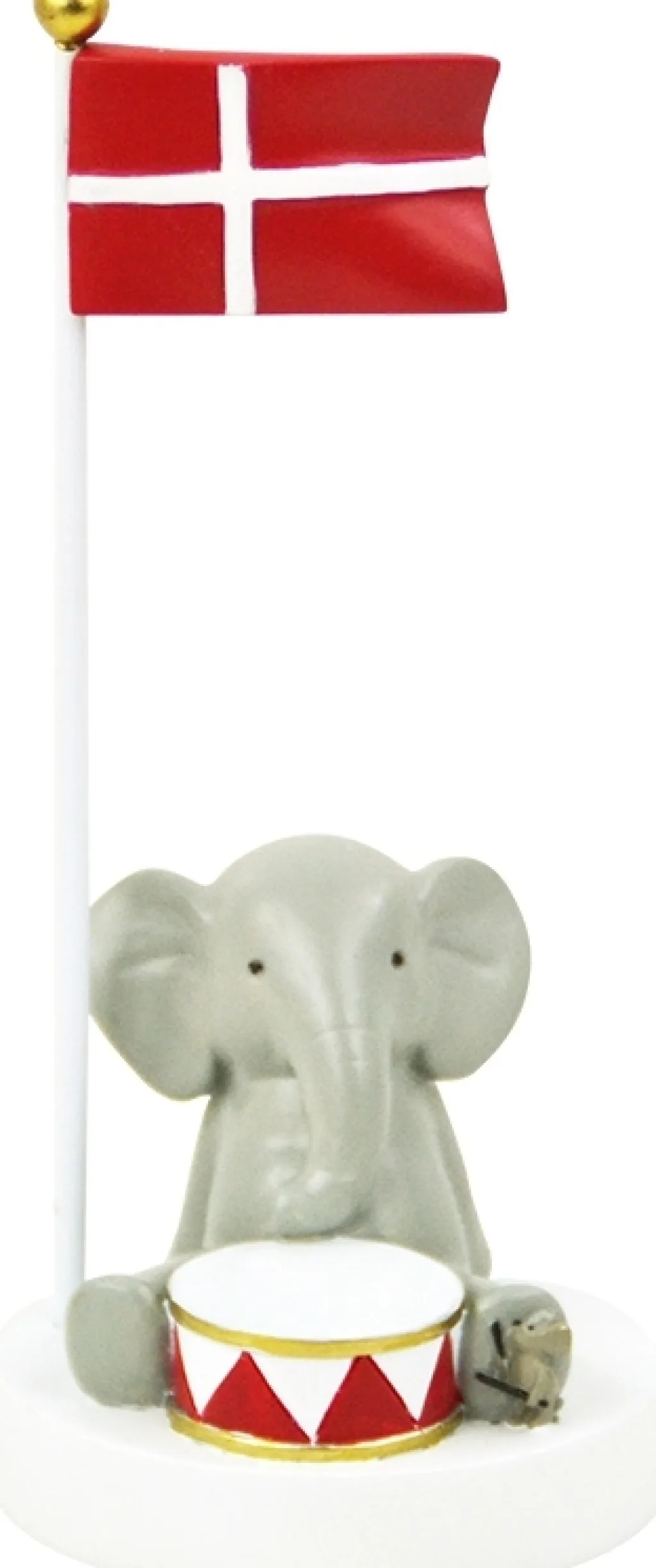 Børn Kids By Friis Fødselsdagsdekoration|Bordflag > Bordflag Elefant m. Tromme H14,5 cm