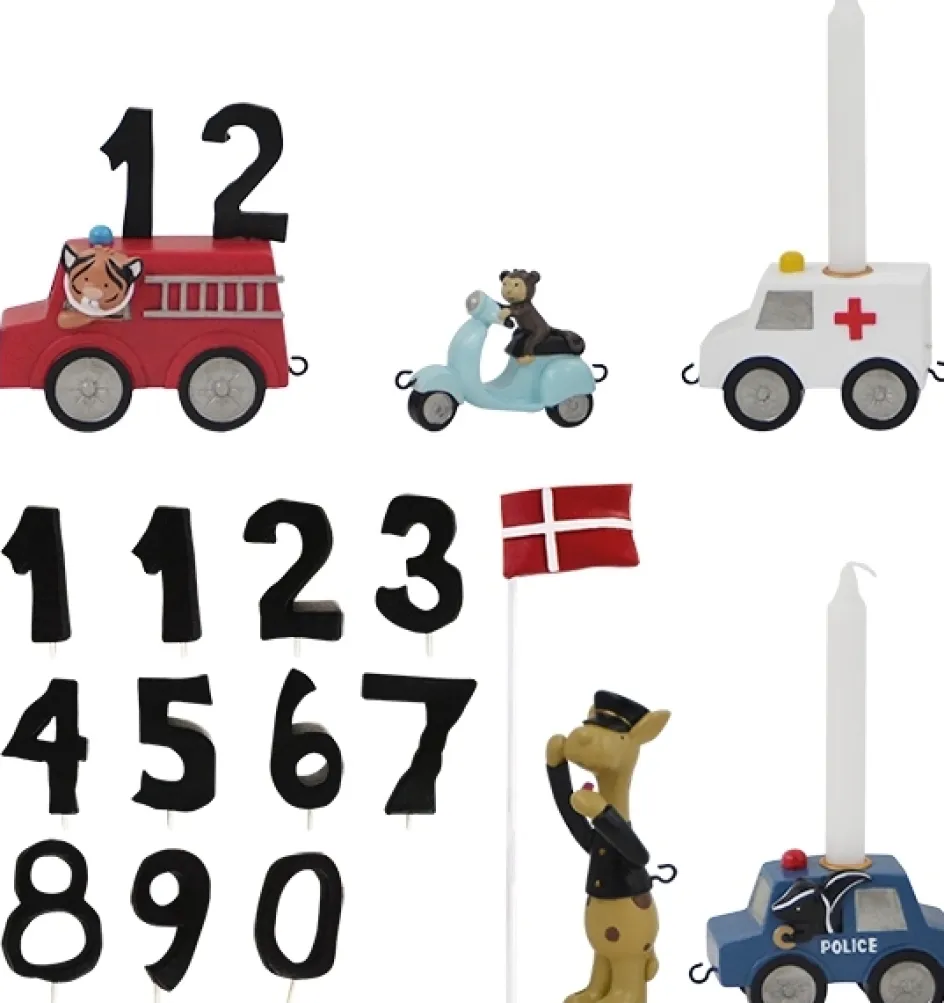 Kids By Friis Fødselsdagstog Biler 45 cm