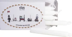 Clearance Kids By Friis Kertelys 10 stk. Ø1,2/H11 cm, Hvid