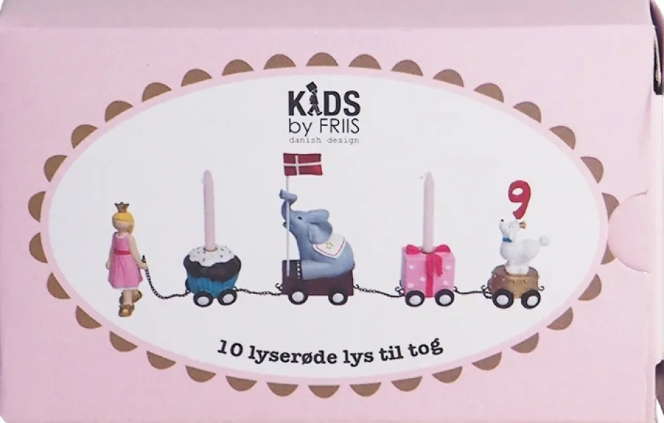 Hot Kids By Friis Kertelys 10 stk. Ø1,2/H11 cm, Lyserød