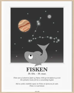 Børn Kids By Friis Børneværelse|Interiør Til Børneværelset > Plakat Fisken A3