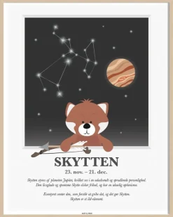 Børn Kids By Friis Børneværelse|Interiør Til Børneværelset > Plakat Skytten A3