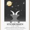 Best Plakat Stenbukken A3 Børn Børneværelse|Interiør Til Børneværelset