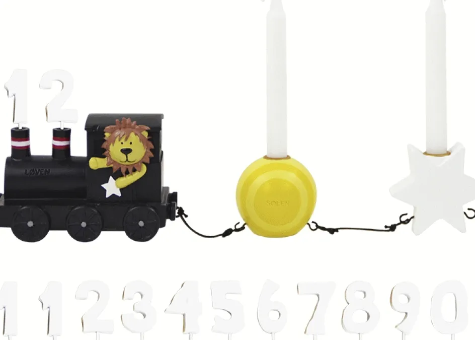 Best Kids By Friis Planet og Stjerne Fødselsdagstog Løven 18 cm