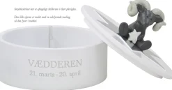 Børn Kids By Friis Opbevaring Til Børneværelset|Børneværelse > Smykkeskrin Vædderen Ø14,5 cm, Hvid