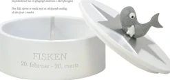 Best Smykkeskrin Fisken Ø14,5 cm, Hvid Børn Opbevaring Til Børneværelset|Børneværelse