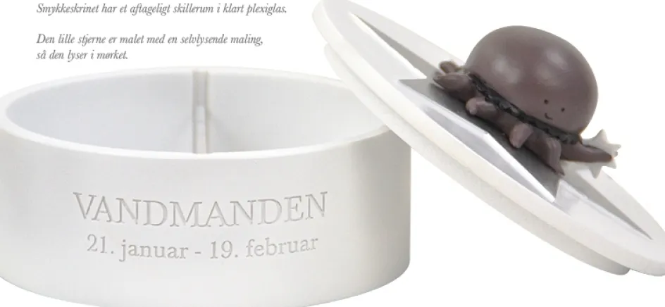 Kids By Friis Smykkeskrin Vandmanden Ø14,5 cm, Hvid