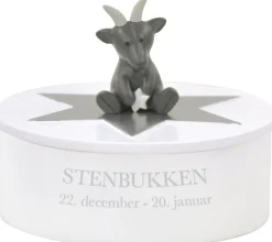 Best Smykkeskrin Stenbukken Ø14,5 cm, Hvid Børn Opbevaring Til Børneværelset|Børneværelse