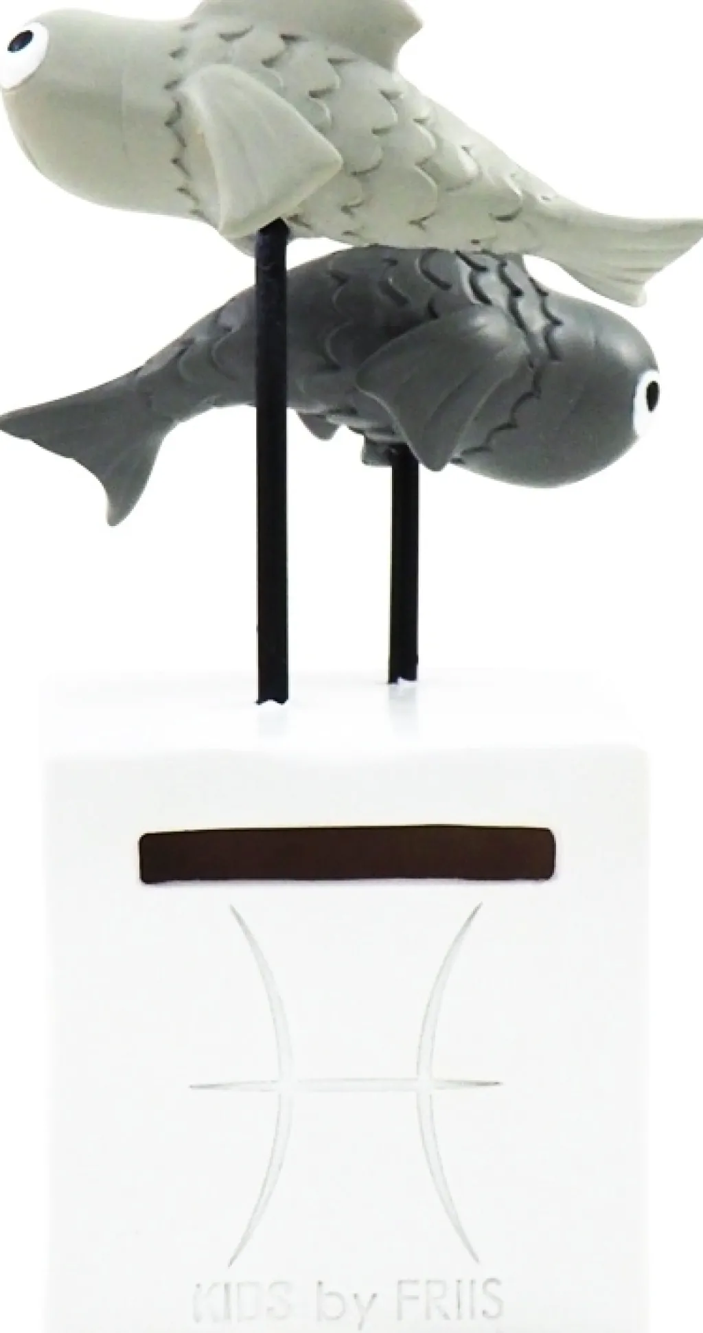 Børn Kids By Friis Opbevaring Til Børneværelset|Børneværelse > Sparebøsse Fisken H13 cm, Hvid