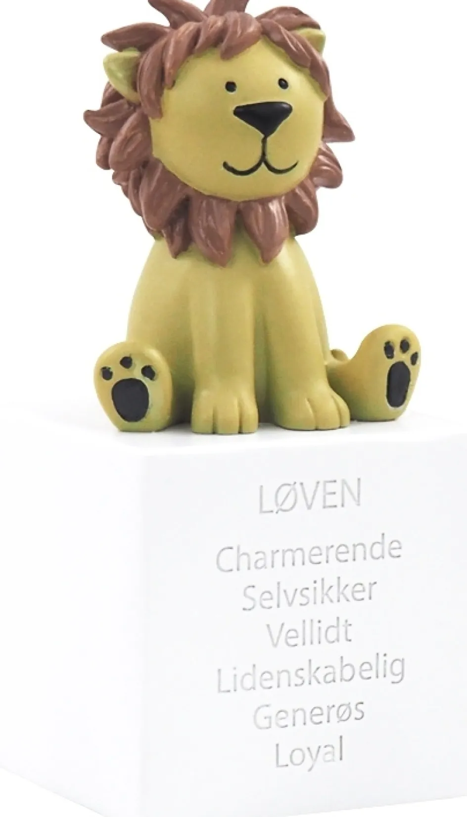 Discount Kids By Friis Sparebøsse Løven H13 cm, Hvid